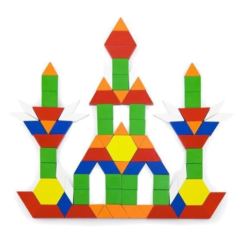 Деревянный игровой набор Viga Toys Цветная мозаика 250 эл (50065)