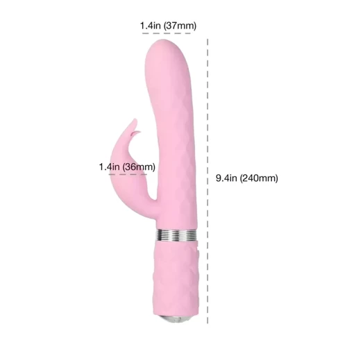 Роскошный вибратор Pillow Talk Lively Pink с кристаллом Сваровски для точки G