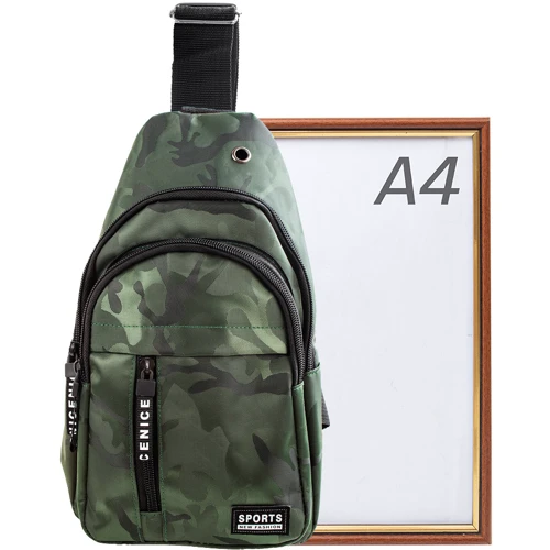 Мужская сумка-слинг Valiria Fashion темно-зеленая (3DETAM-1202-4): Пол Мужской