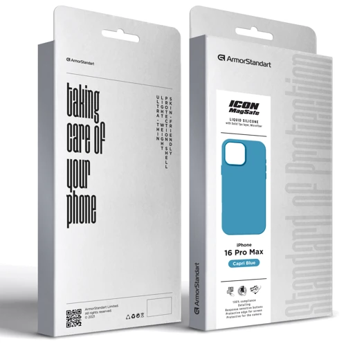 Чехол для iPhone ArmorStandart ICON2 MagSafe Capri Blue for iPhone 16 Pro Max (ARM80198) фото 9