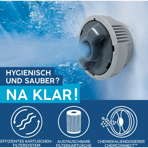 Бассейн-джакузи Bestway Аруба 170-66 см (60061) (нагреватель 220V, фильтр, надув. крышка) фото 5