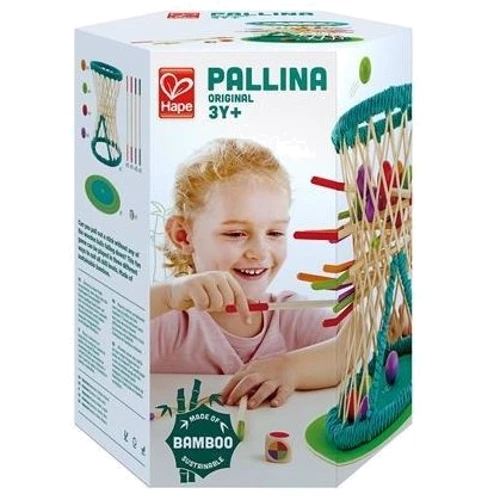 Головоломка з бамбука Hape Pallina з кульками (E5522) фото 5