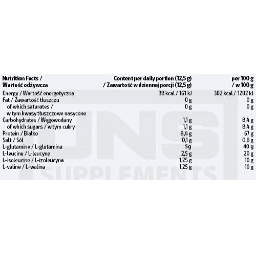 Амінокислота для спорту UNS BCAA G-Powder 600 g /48 servings/ Pear: Смак Груша