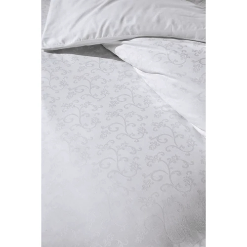 Комплект постельного белья Victoria Deluxe Jacquard Sateen RIMMA евро белый (48832_2,0): Материал сатин, жаккард