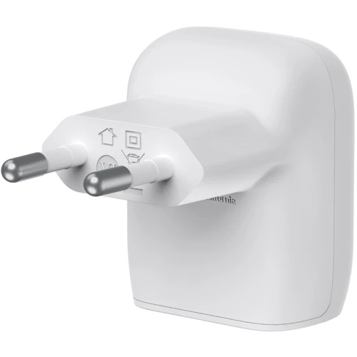 Зарядний пристрій Belkin Wall Charger Home USB-C 20W PD White (WCA006VFWH): Особливості Быстрая зарядка, Power Delivery (PD), USB-C