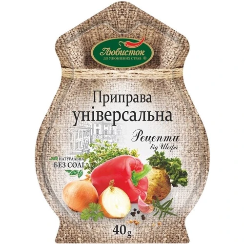 Упаковка приправы Любисток Рецепты от шефа универсальная 4х40 г (4820159132331) фото 1