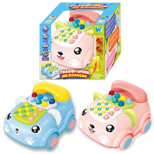 Телефончик на колесах WToys 30708 2 кольори: Тип Телефон