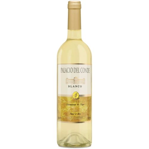 Вино Anecoop Palacio del Conde D.O., біле сухе, 11.5% 0.75л (MAR8412276138127)