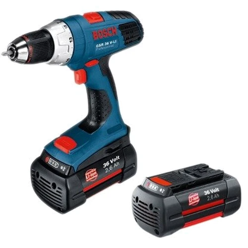 Шуруповерт аккумуляторный Bosch GSR 36 V-LI (0601912106): Тип патрона быстрозажимной