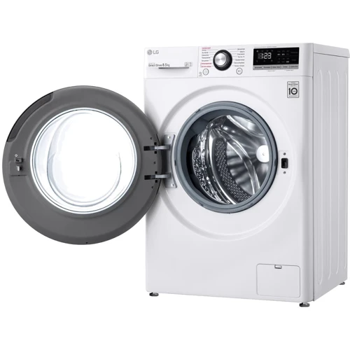 Стиральная машина LG F2V3GS6W: Загрузка белья (стирка), кг 8.5
