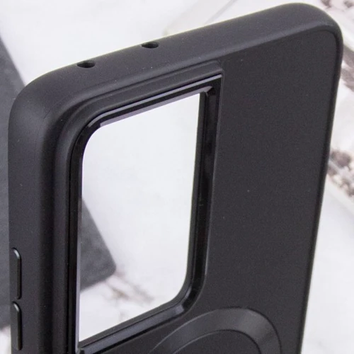 Чехол для телефонов TPU Case Bonbon Metal Style with MagSafe Black for Samsung S918 Galaxy S23 Ultra: Цвет черный