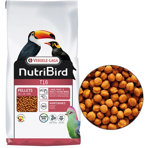Корм Versele-Laga NutriBird Т16 Original для плодоядных и насекомоядных птиц 10 кг (56232)