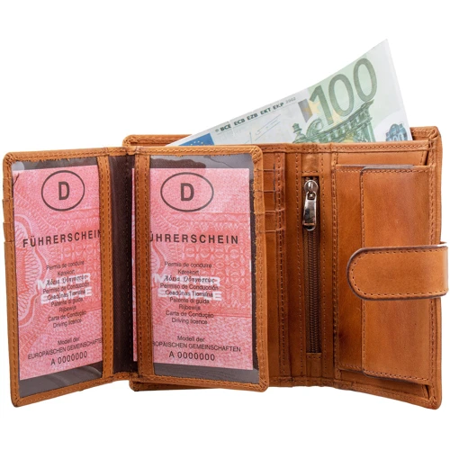 Мужское портмоне Buffalo Wild коричневое (DNKD-1072-01-GGW-102): Формат кошелька Вертикальный