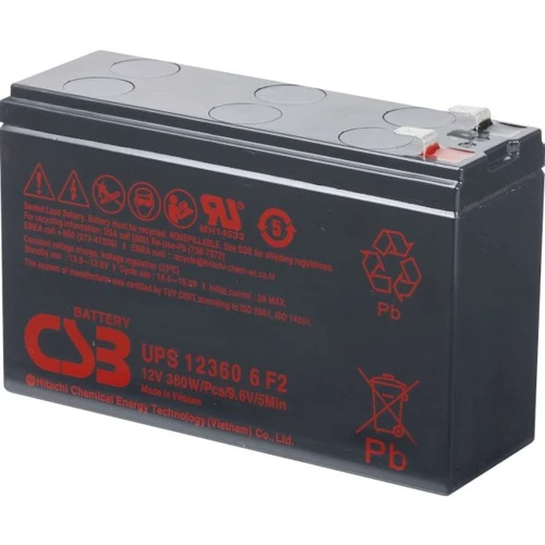 CSB 12В 7.5 Ач (UPS12360)