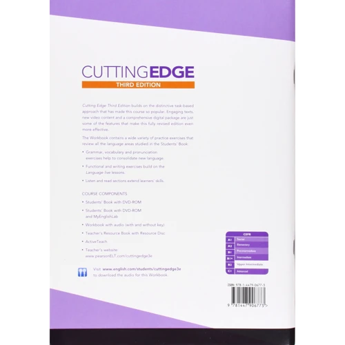 Cutting Edge 3rd ed Upper-Intermediate WB+key (тетрадь для домашних работ 4901990000): Обложка Мягкая