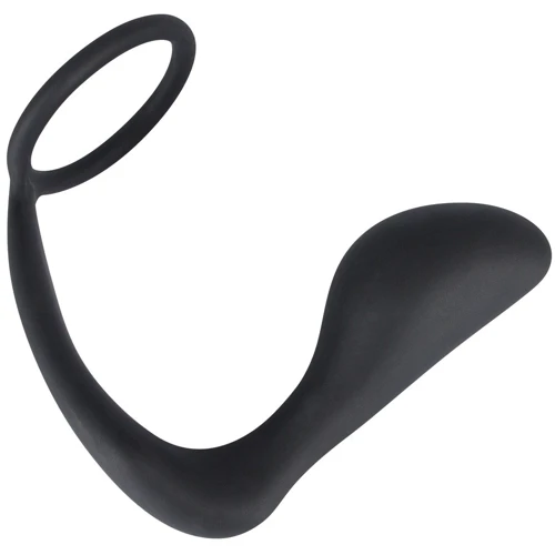 Эрекционное кольцо Black Velvets Ring & Plug