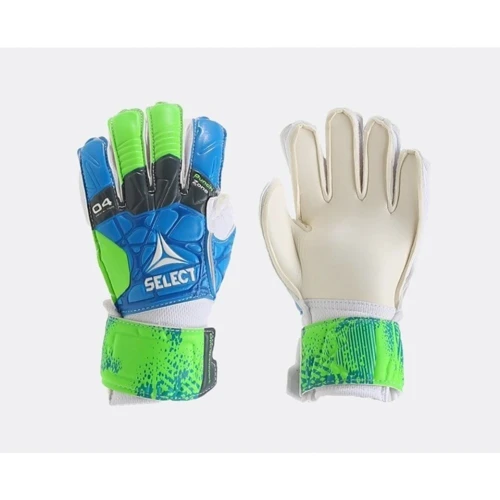 Рукавички воротарські Select GOALKEEPER GLOVES 04 HAND GUARD синій, зелений, білий Діт 4 (15,5см) (601040-332) фото 1
