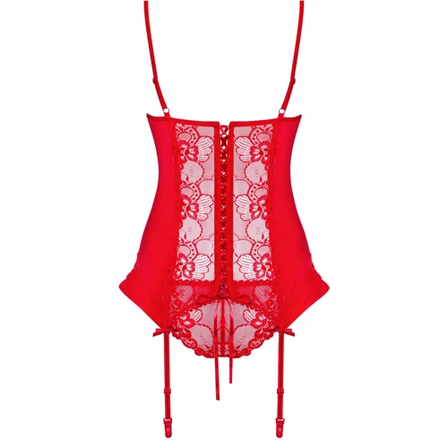 Комплект Obsessive Heartina corset, S/M