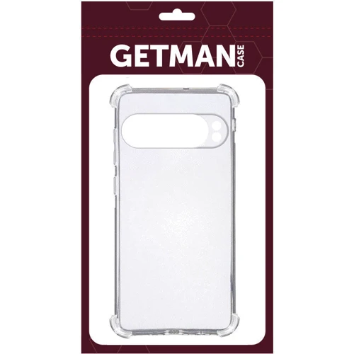 Чехол для телефонов TPU Case GETMAN Ease logo Full Camera Transparent for Google Pixel 9 Pro XL: Тип накладка на заднюю часть