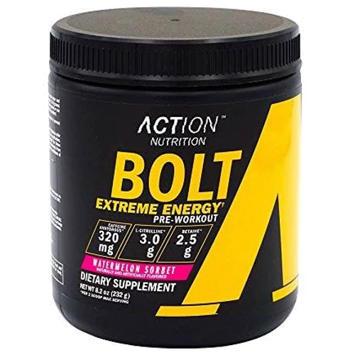 Action Nutrition BOLT Extreme Energy 232 g /30 servings/Watermelon Sorbet
