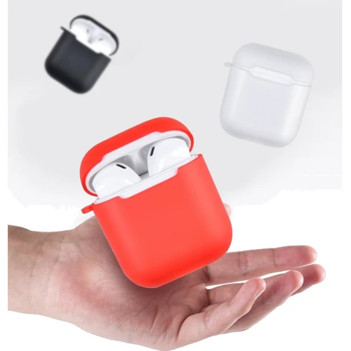 Чехол для наушников WIWU iShell TPU Case Transperent with Belt Red for Apple AirPods: Тип Чехол
