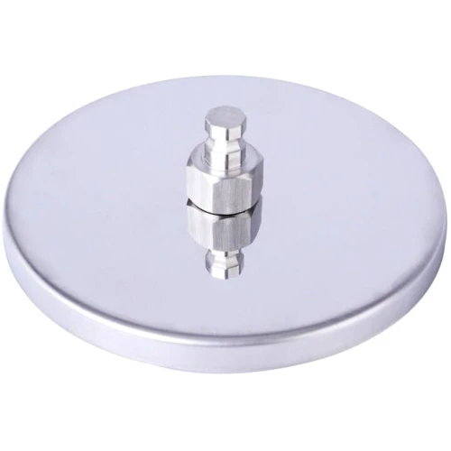 Крепление для фаллоимитаторов на присоске для секс-машин Hismith Suction Cup Adapter 4.5″ KlicLok - Silver