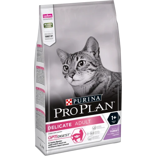 Комплект кормов Pro Plan Delicate для кошек с чувствительной пищеварительной системой сухой с индейкой 1.5 кг + влажный с индейкой 2х85 г (7613039767788): Тип Сухой корм