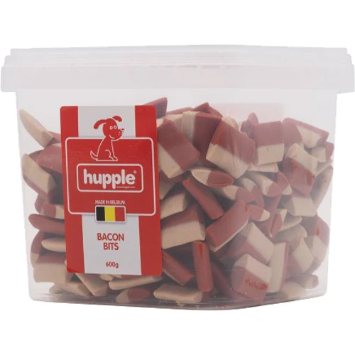 Ніжні м'ясні ласощі Hupple Softy bacon bits для собак з беконом 600 г (6459)