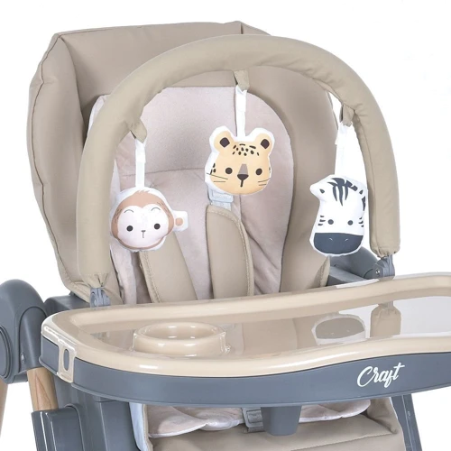 Стульчик для кормления El Camino Craft бежевый (ME 1115-W Beige) фото 6