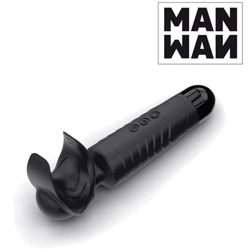 Мастурбатор-вібромасажер Manwan MAN.WAND, відмінно для пар, вібро-мінет, 20 режимів