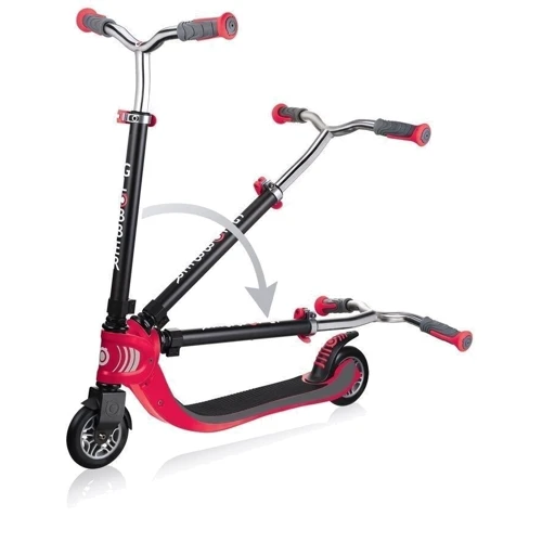 Самокат Globber серии Flow Foldable 125 черно-красный, до 100кг, 6+: Максимальная допустимая нагрузка, кг 100