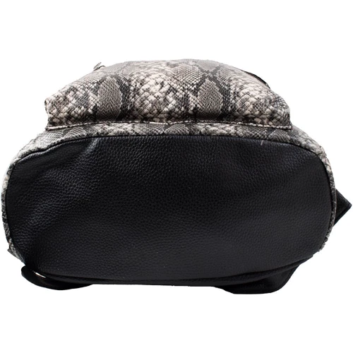 Жіночий рюкзак Valiria Fashion сірий (4DETBI2608-6): Фактура Під змію, Зерниста, матова