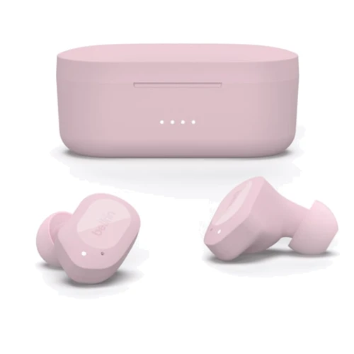 Навушники Belkin Soundform Play Pink (AUC005BTPK): Додатково TWS наушники, влагозащита
