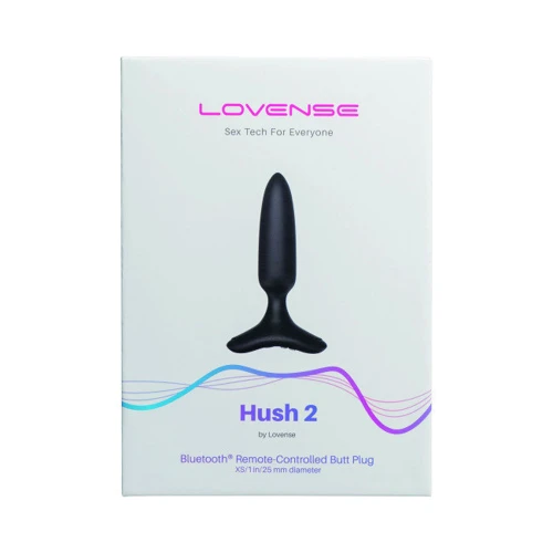 Анальная смарт-вибропробка Lovense Hush 2, размер XS