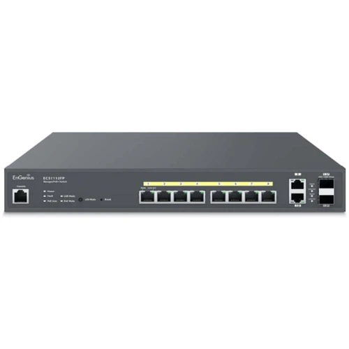 Сетевой коммутатор EnGenius ECS1112FP: Порты только Gigabit Ethernet (10/100/1000)