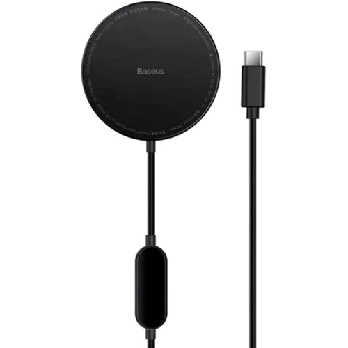 Зарядний пристрій Baseus Wireless Charger Simple Mini2 Magnetic 15W Black (CCJJ010001) для iPhone 16 I 15 I 14 I 13 I 12 series: Особливості MagSafe