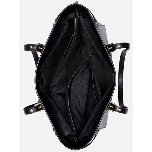 Женская сумка тоут Michael Kors VOYAGER MD MF TZ TOTE черная (30H7GV6T8L001): Фактура Гладкая, Матовая