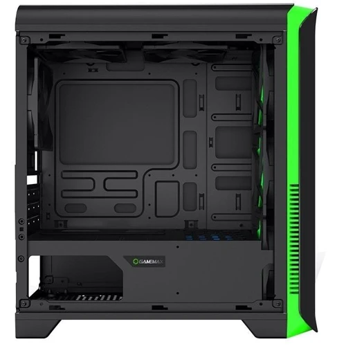 Корпус GameMax H602 Black Green (H602-BK): Типоразмер Midi-Tower