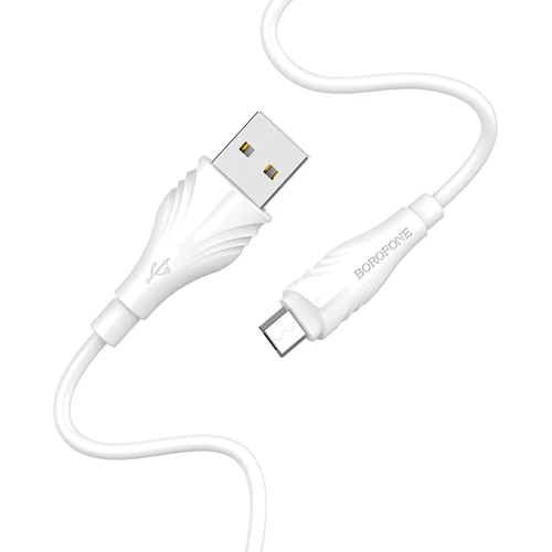 Кабель Borofone USB Cable to Micro USB Optimal 1m White (BX18)
