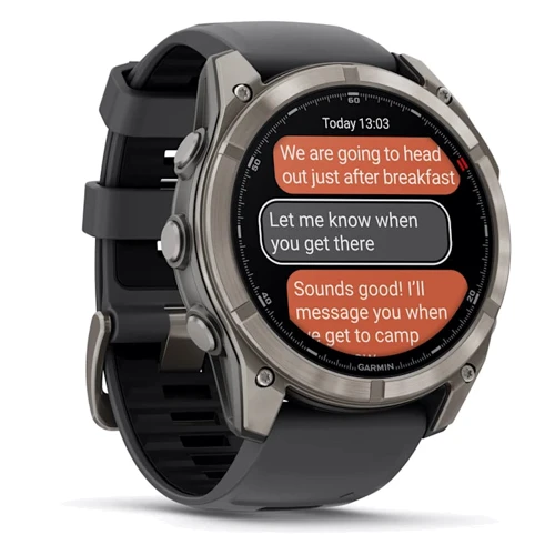 Смарт-часы Garmin Fenix 8 Pro AMOLED 51mm Sapphire Titanium with Graphite/Black Silicone Band (010-03199-11)