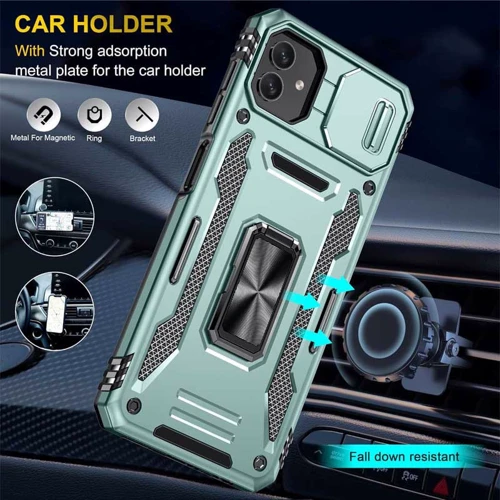 Чохол для телефона Mobile Case Camshield Army Ring Light Green для Samsung A055 Galaxy A05: Тип накладка на заднюю часть
