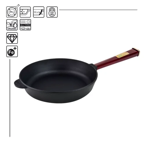 Сковорода Brizoll Optima-Bordo 26х6.55 см (O2660-P2): Тип сковороди Традиційна