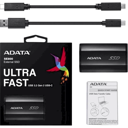 ADATA SE800 512 GB Black (ASE800-512GU32G2-CBK): Форм-фактор 2.5"