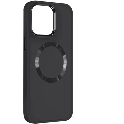 Чехол для iPhone TPU Case Bonbon Metal Style with MagSafe Black for iPhone 15 Plus