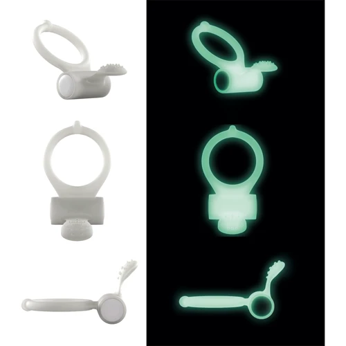 Эрекционное кольцо Dorcel Power Clit White PHOSPHO