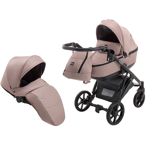 Коляска 2 в 1 Bair Tokyo Soft 3 темный капучино