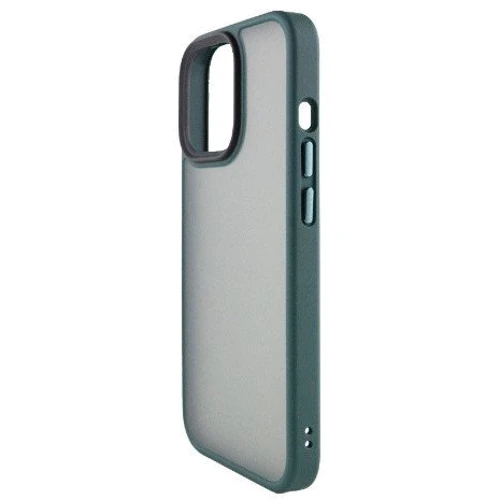 Чехол для iPhone Mobile Case TPU+PC Metal Buttons Green for iPhone 12 | 12 Pro: Материалы поликарбонат и полиуретан