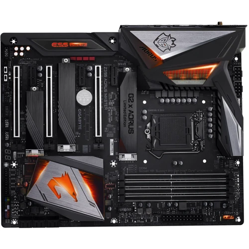GIGABYTE Z390 AORUS MASTER G2 Edit: Разъемы на плате SATA 3.0, M.2