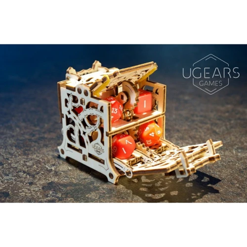 Механічний 3D пазл UGEARS "Сховище Дайс: девайс для настільних ігор" (70072) фото 6