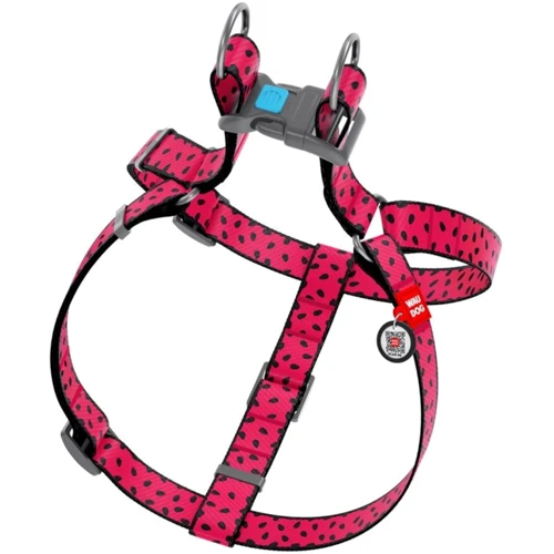 Шлея WAUDOG Nylon з QR-паспортом, малюнок "Кавун" 15 мм 40-55 см різнокольоровий (5038): Виробник WAUDOG